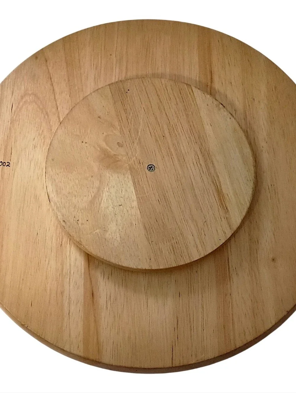 Hand Carved Owl Wooden Lazy Susan Turntable Serving Tray Rustic‎ Cabin Woodland